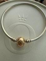 Pandora armband met 14k gouden slot 19 cm, Ophalen of Verzenden, Zo goed als nieuw, Goud