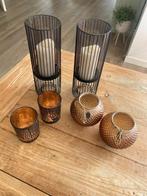 Riverdale intratuin windlichten kerst Bruin zwart 8 stuks, Overige materialen, Bruin, Ophalen of Verzenden, Zo goed als nieuw