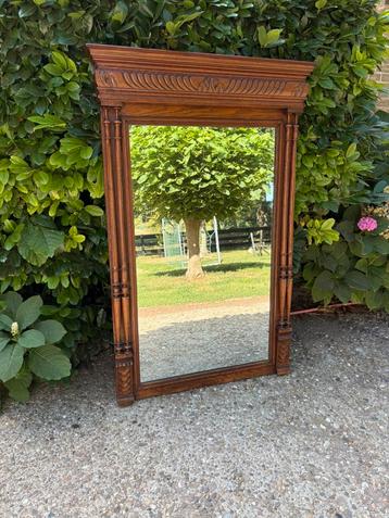 Mooie grote antieke spiegel 131.5  x 85.5 cm beschikbaar voor biedingen