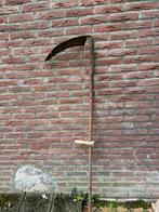 Antieke gereedschap zeis en schop, Ophalen, Gebruikt
