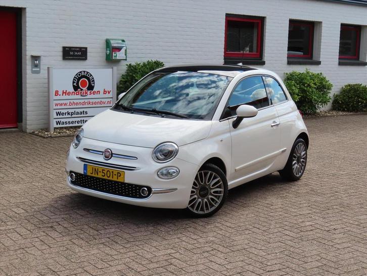 Fiat 500 TwinAir Turbo 80pk Lounge/ Panoramadak/ Parkeersens, Auto's, Fiat, Bedrijf, Te koop, ABS, Airbags, Airconditioning, Bluetooth