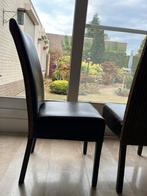 1 Eetkamerstoel - gratis!, Huis en Inrichting, Stoelen, Ophalen, Gebruikt, Drie, Zwart