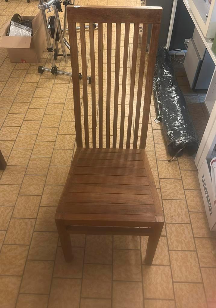 Tuinstoel, Huis en Inrichting, Stoelen, Zo goed als nieuw, Vier, Hout, Bruin, Ophalen
