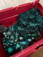 Heel veel kerstversiering/ballen blauw., Ophalen, Gebruikt