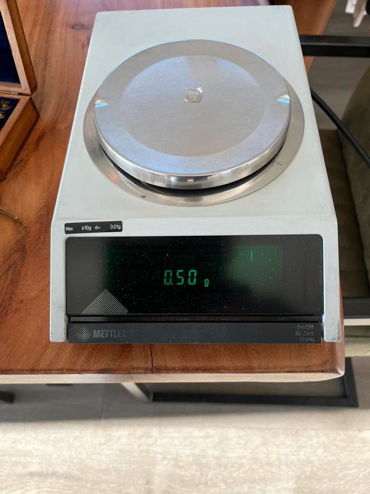 Mettler precisie bovenweger PM600 610 g op 0,01 g, Witgoed en Apparatuur, Weegschalen, Gebruikt, Fijner dan 1 gram, Minder dan 10 kg