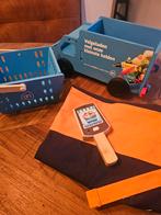 AH Speelgoed Set: Mandje, Bestelwagen, Schort & Scanner, Ophalen of Verzenden, Zo goed als nieuw, Knutselen, Met geluid