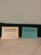 W.A frontzorg toegangskaarten, Ophalen of Verzenden, Zo goed als nieuw