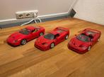 3x Ferrari schaalmodel 1:18 zonder doos, Ophalen of Verzenden, Gebruikt, Auto, Bburago
