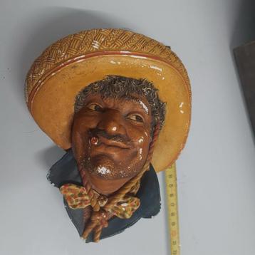 Vintage Bossons keramiek hoofd beschikbaar voor biedingen