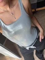 Nike Shiny Icon Clash Bodysuit, Zilver, maat L, Verzenden, Maat 42/44 (L), Nike, Grijs