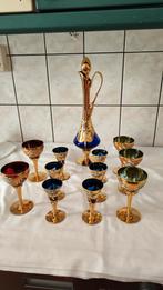 Glazen karaf met glazen, Antiek en Kunst, Antiek | Glas en Kristal, Ophalen