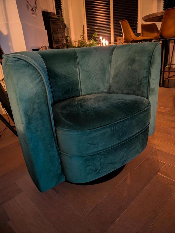 Dutchbone Flower Fauteuil, Huis en Inrichting, Fauteuils, Zo goed als nieuw, Stof, 50 tot 75 cm, 75 tot 100 cm, Ophalen of Verzenden