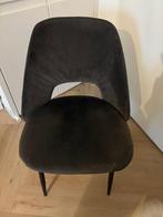 4 gekleurde fluwelen stoelen Dutchbone, Huis en Inrichting, Stoelen, Ophalen, Gebruikt, Overige kleuren, Vier