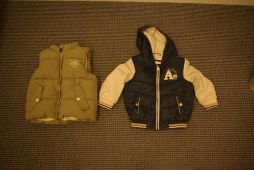 Gewatteerde tussenjas en bodywarmer jongen maat 92, Kinderen en Baby's, Kinderkleding | Kinder-kledingpakketten, Gebruikt, Maat 92