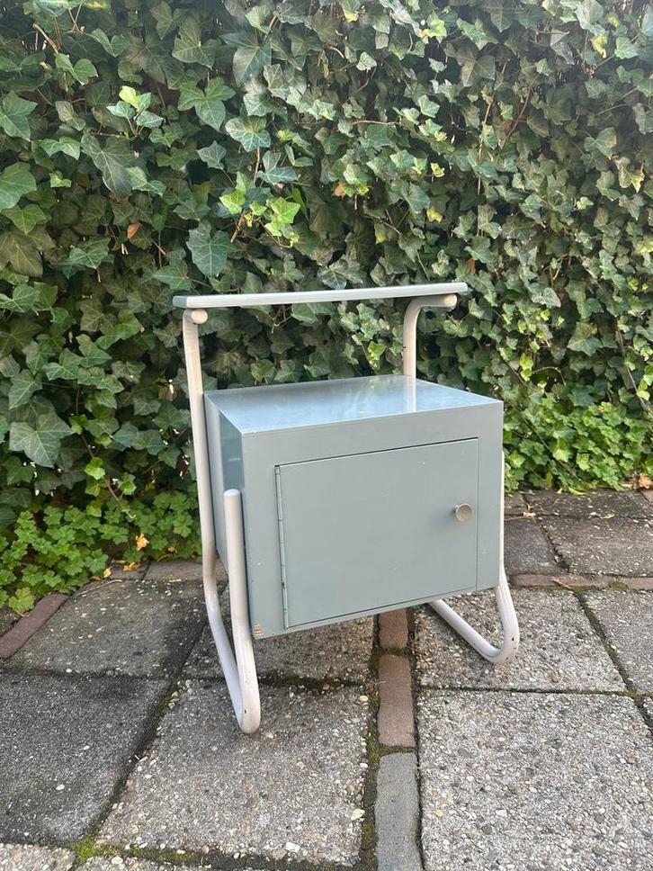 Rawi Vintage Nachtkastje Grijsblauw, Verzamelen, Retro, Ophalen of Verzenden