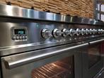 🔥Luxe Fornuis Boretti 120 cm rvs 7 pits 2 grote ovens, Witgoed en Apparatuur, Fornuizen, 60 cm of meer, 5 kookzones of meer, Vrijstaand