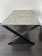 Eettafel + salontafel betonlook, Huis en Inrichting, Tafels | Salontafels, Ophalen, 50 tot 100 cm, Zo goed als nieuw, Metaal