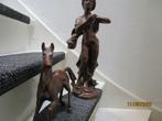 bronzen beeldje en paardje, Antiek en Kunst, Antiek | Koper en Brons, Ophalen of Verzenden, Brons