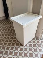 Witte afvalbak, Ophalen, Zo goed als nieuw, Kunststof, Minder dan 50 cm
