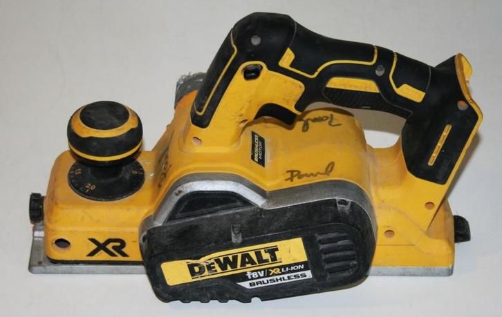 DeWalt DCP580 18V accu schaafmachine, bieden vanaf € 80, Doe-het-zelf en Verbouw, Schaafmachines, Gebruikt, Accu, Ophalen
