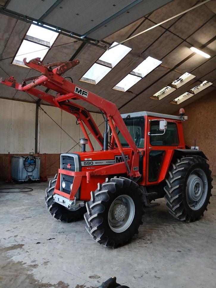 Massey ferguson 590 4WD en MF smalspoor, Zakelijke goederen, Agrarisch | Tractoren, meer dan 10000, Massey Ferguson, tot 80 Pk