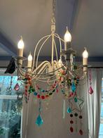 Fantasierijke kroonluchter met kralen, Ophalen of Verzenden, Gebruikt, Metaal