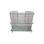 Combiplex 301 meubel van Fogia, Huis en Inrichting, Tafels | Sidetables, Ophalen, 50 tot 100 cm, Vintage, Glas