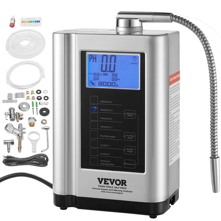 Alkalische Water Ionisator - pH 3.5-10.5 | Waterzuiveraar, Huis en Inrichting, Keuken | Keukenbenodigdheden, Nieuw, Verzenden