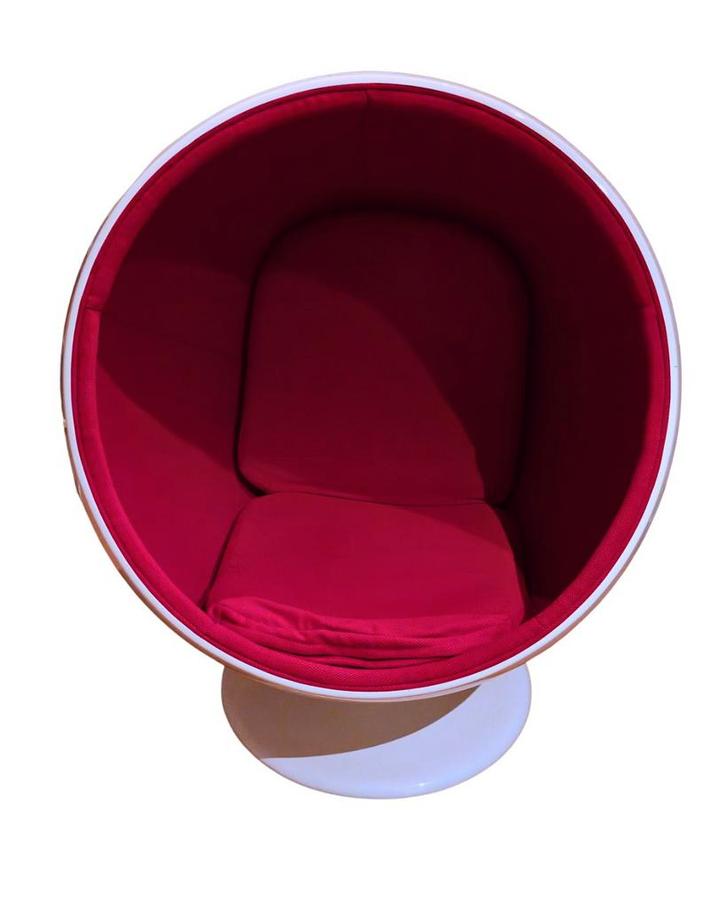 Ball Chair (Eero Aarnio stijl) - Goede Staat!, Huis en Inrichting, Stoelen, Zo goed als nieuw, Eén, Kunststof, Wit, Ophalen