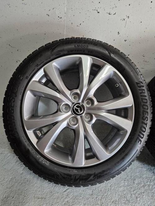 5x114.3/ 18inch ORGINEEL MAZDA ANTRACIET WINTERSET MET TPMS, Auto-onderdelen, Banden en Velgen, Banden en Velgen, Winterbanden