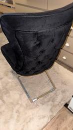 5 stuks luxe Zwart velvet stoelen, Huis en Inrichting, Stoelen, Ophalen, Zo goed als nieuw, Zwart