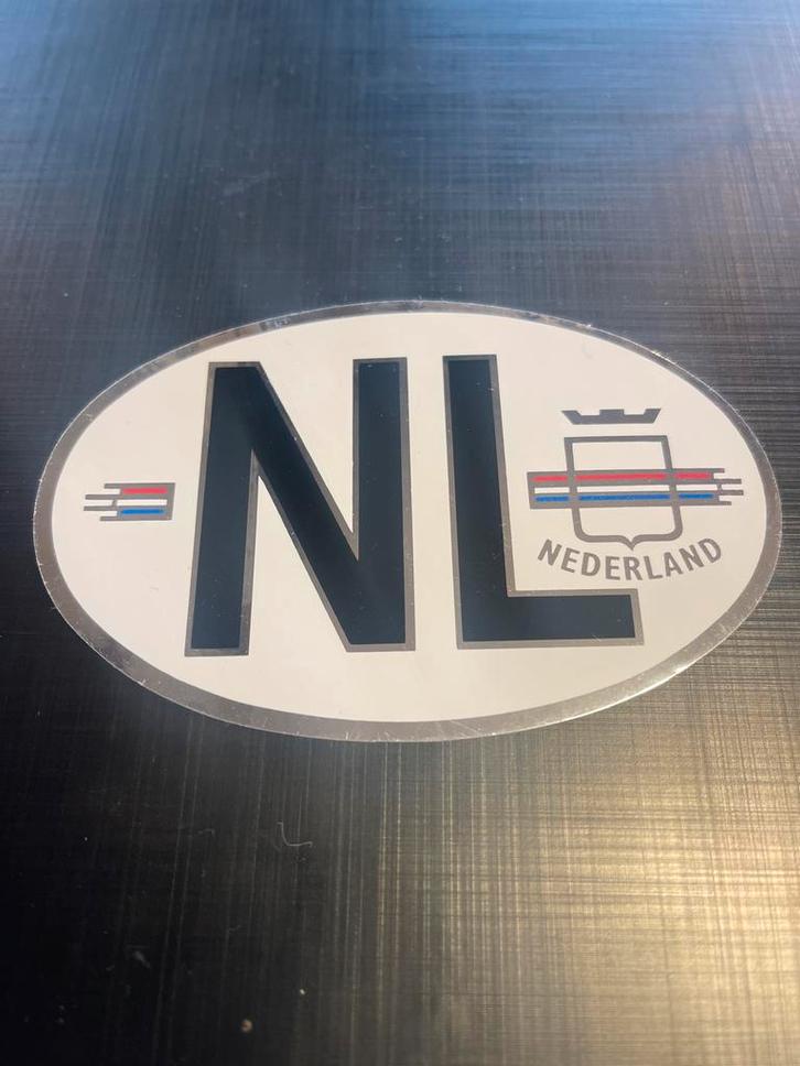 Oude Zilverkleurige NL Sticker Oldtimer NIEUW onbeschadigd, Auto diversen, Autostickers, Verzenden