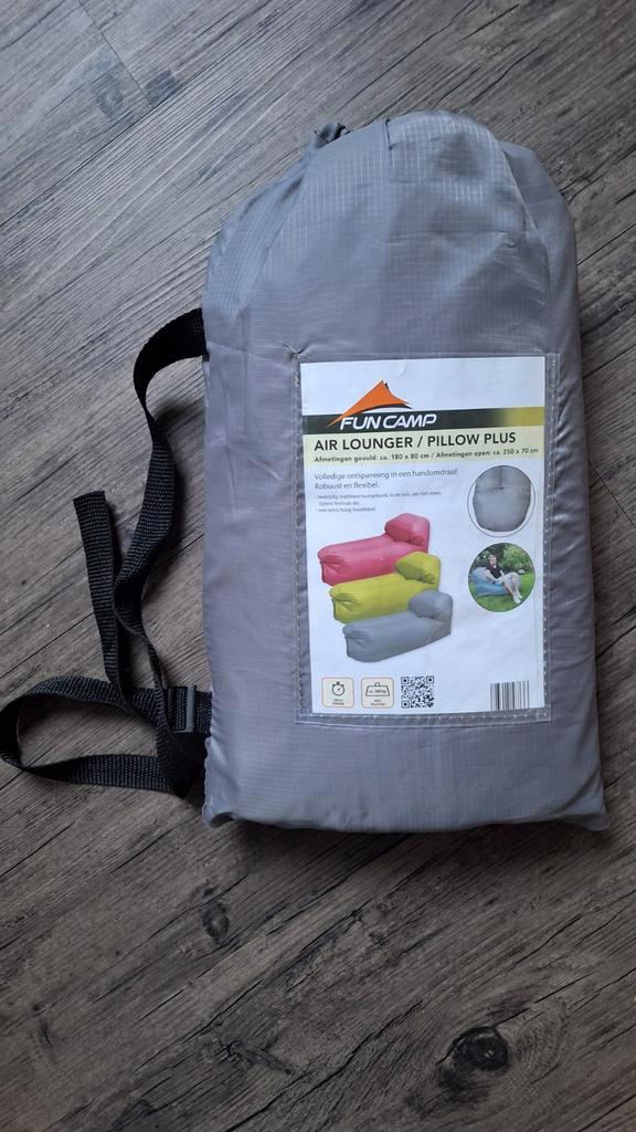 Fun Camp Air Lounger / Pillow Plus 2 x nieuw, Caravans en Kamperen, Kampeeraccessoires, Nieuw, Ophalen of Verzenden