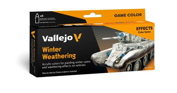 Vallejo Winter Weathering Set ( 8 x 18 ml), Hobby en Vrije tijd, Modelbouw | Auto's en Voertuigen, Nieuw, Tank, Groter dan 1:32