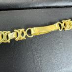 Gouden Ketting | 18k | 28,56g |platte koningsschakel| 388653, Ophalen of Verzenden, Gebruikt, Goud, Goud