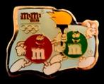 M & M Olympische fakkel pin, Verzamelen, Speldjes, Pins en Buttons, Verzenden, Nieuw, Sport, Speldje of Pin