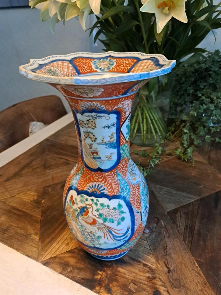 Oosterse vaas met vogelmotief, Antiek en Kunst, Antiek | Vazen, Ophalen of Verzenden