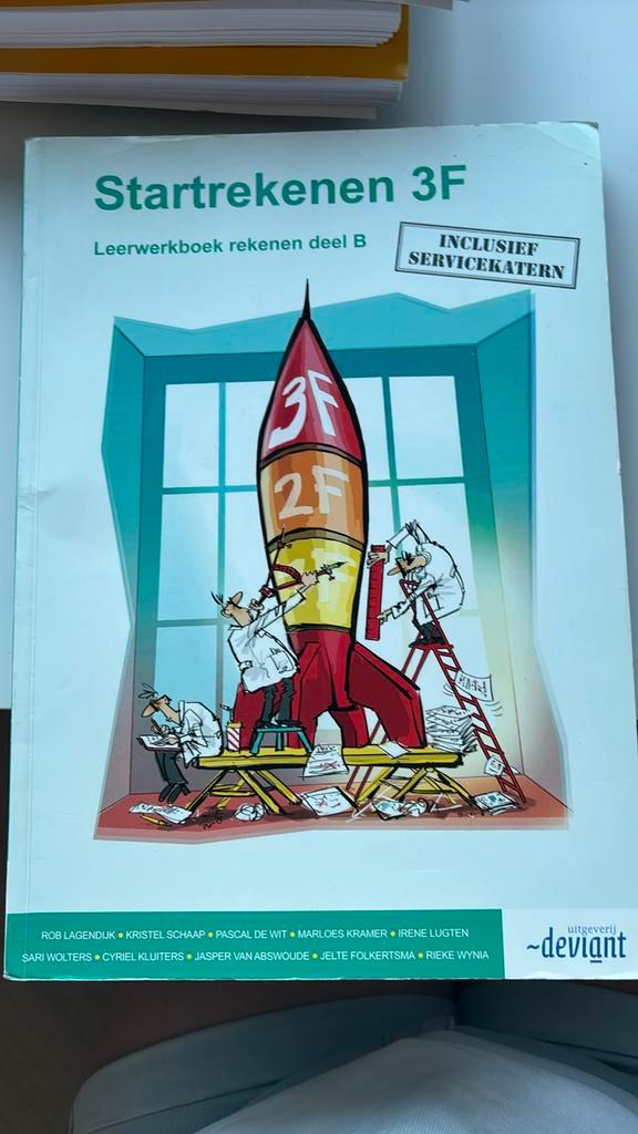 Jasper van Abswoude - startrekenen 3F, Boeken, Schoolboeken, Zo goed als nieuw, Nederlands, Overige niveaus, Ophalen of Verzenden