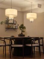 2x hanglamp 50cm breed Japandi, Huis en Inrichting, Ophalen, Japandi, Zo goed als nieuw, Stof
