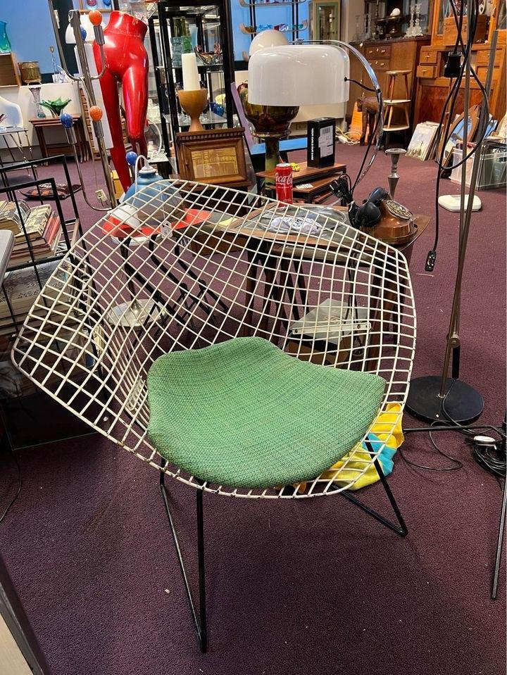 Knoll Diamond Chair - Harry Bertoia, Huis en Inrichting, Fauteuils, Gebruikt, Metaal, Ophalen