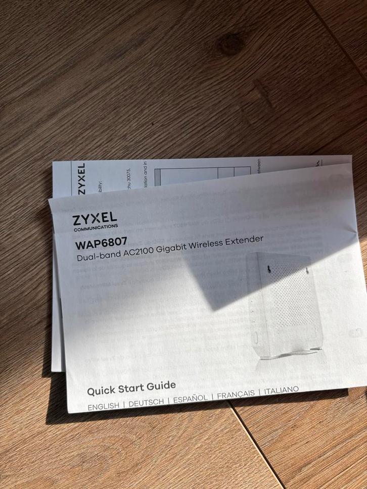Zyxel WAP6807 Dual-band AC2100 Wireless Extender, Computers en Software, WiFi-versterkers, Gebruikt, Ophalen of Verzenden