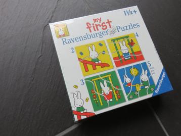 My first Nijntje puzzels 2,3,4,5 stukjes, nieuw.  beschikbaar voor biedingen