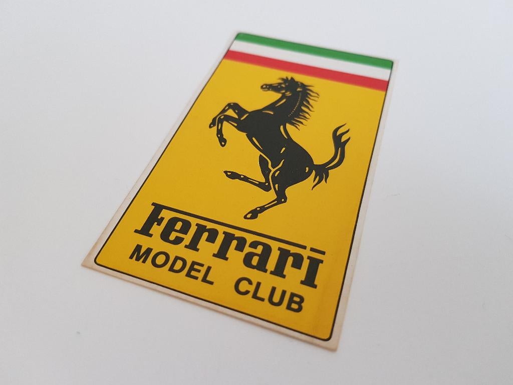 FERRARI - Model Club - Originele sticker, Ophalen of Verzenden, Zo goed als nieuw, Auto's