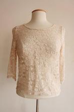 Lichtroze kanten blouse top 38 M kant lace boho vintage H&M, Maat 38/40 (M), H&M, Nieuw, Ophalen of Verzenden