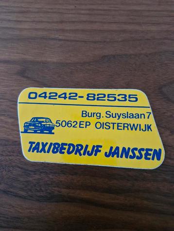 915 Taxi Janssen  Oisterwijk  beschikbaar voor biedingen