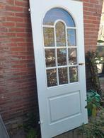 Zware binnendeur met glas GRATIS, Doe-het-zelf en Verbouw, Ophalen, Gebruikt, 80 tot 100 cm, Binnendeur
