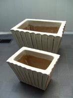 BLOEMBAK GROOT ANTIEK WIT NIEUW, Ophalen, Steen, Minder dan 30 cm, -