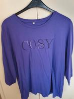 Paars shirt Rabe maat 48 met motto print, Rabe, Paars, Zo goed als nieuw, Shirt of Top