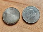 Twee zilveren Juliana tientjes., Postzegels en Munten, Munten | Nederland, Koningin Juliana, Setje, Zilver, Ophalen of Verzenden