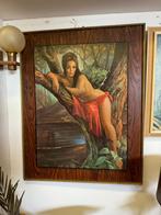 Grote vintage print JH Lynch woodland Goddess, Ophalen of Verzenden